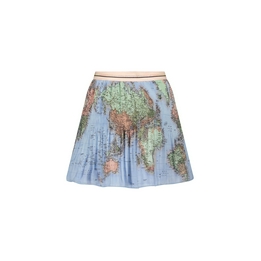 Overview second image: Nulan worldmap plissee skirt