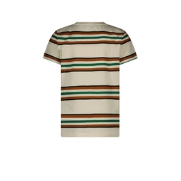 Overview second image: striped t-shirt chestpocket