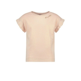 Overview image: metallic jersey ruffle tee