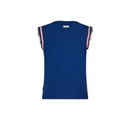 Overview second image: girls jersey shirt w/ woven