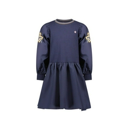 Overview image: woven dress with balloon sleev