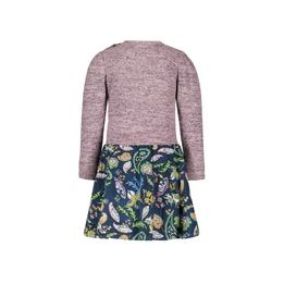 Overview second image: dress melee top crepe fox skir