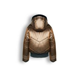 Overview second image: Boy hooded shine bomber jacket