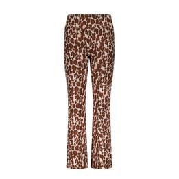 Overview image:  jacquard leopard flair pants