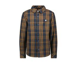 Overview image: woven check blouse