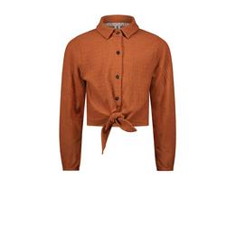 Overview image:  blouse knot shirt with button