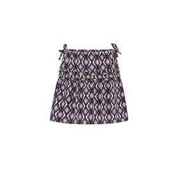 Overview image: aztec printed short skirt