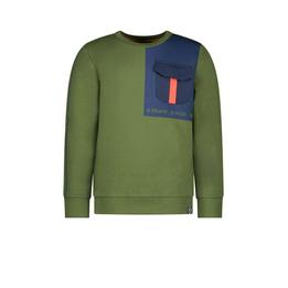 Overview image:  sweater with contrast pocket