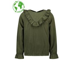 Overview image: tencell ruffle blouse