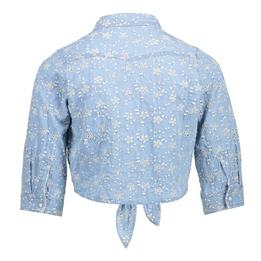 Overview second image: jeans blouse broderie