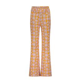 Overview image: flared jersey pant aop flower